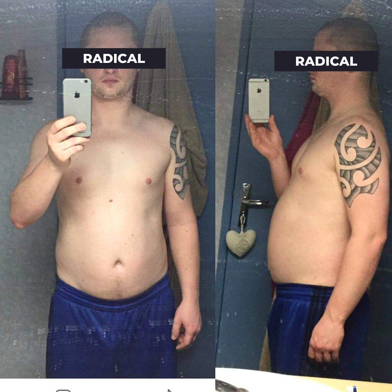 Résultat perte de poids avant après